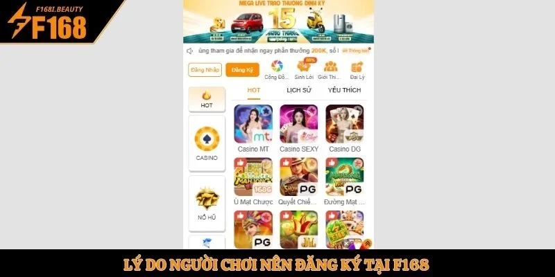 Lý do người chơi nên đăng ký tại F168