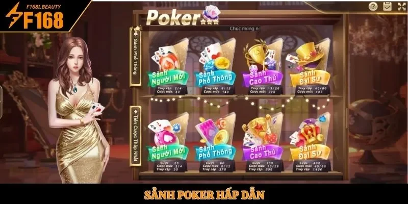 Sảnh poker hấp dẫn